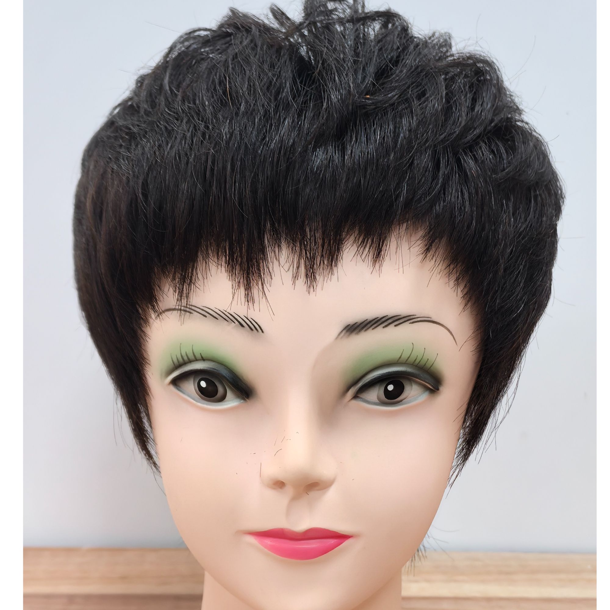 全真发切口式刘海，手织款 透气四季佩戴